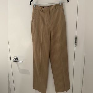 NWT Zara beige pinstripe pants